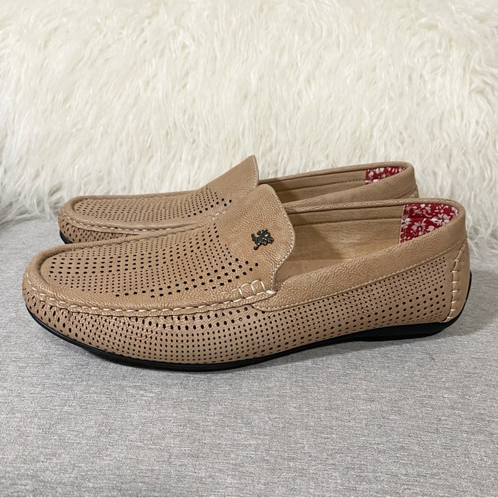 Stacy Adams Men’s Pippin Perforated Microsuede Loafers